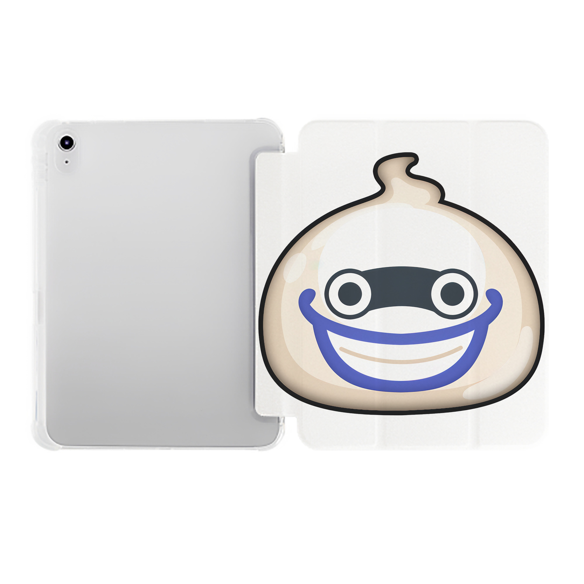 （画像用） 妖怪ウォッチ Yo-kai Watch IPad ケース ペン収納付き 三つ折りスタンド PUレザー×シリコン 対応機種9.5/10.5/10.9インチ